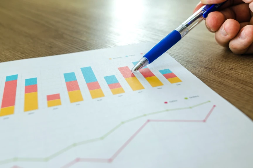 Photo of a report analysing market trends